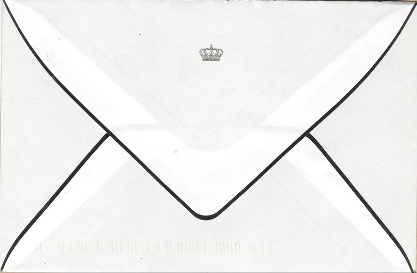 Passing of Princess Alix envelope reverse