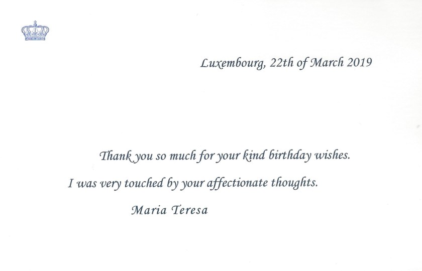 Grand Duchess Birthday