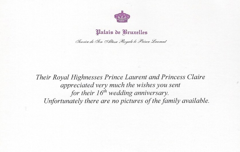 Prince Laurent and Princess Claire