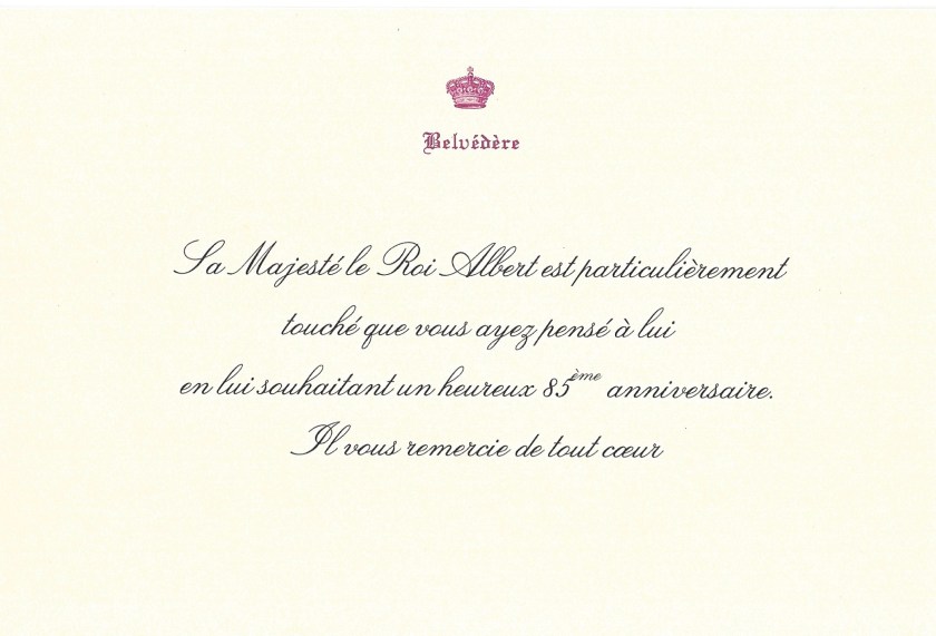 King Albert II 85th Birthday