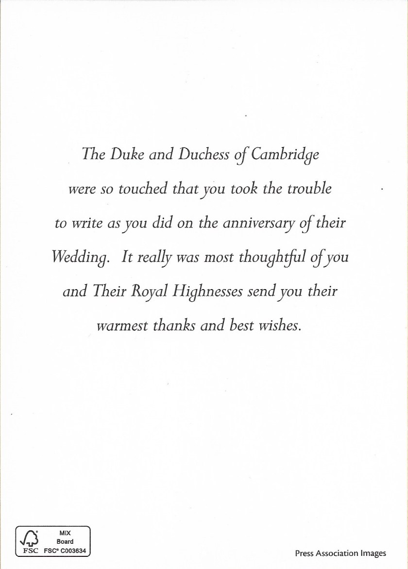 Cambridge Anniversary Message