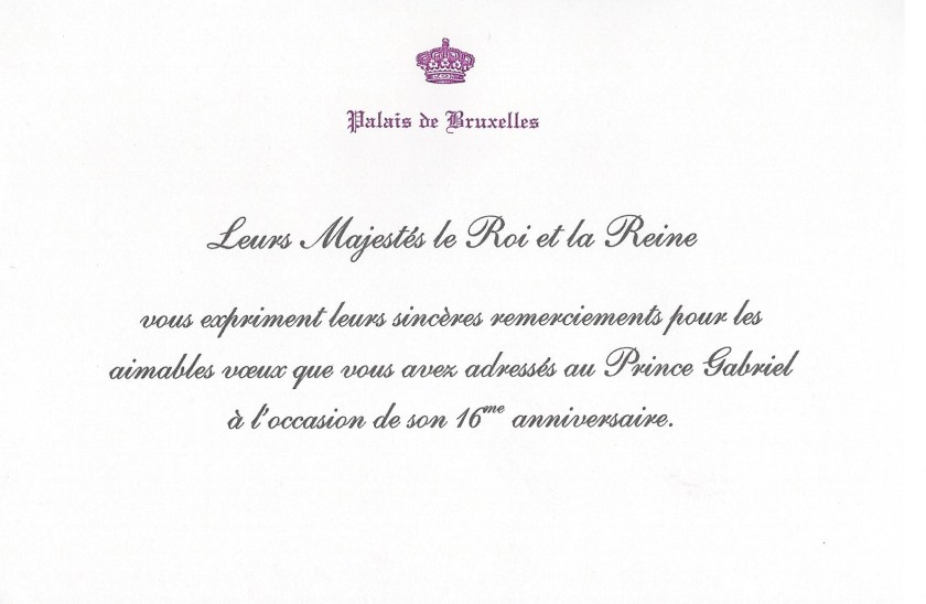 Prince Gabriel of Belgium