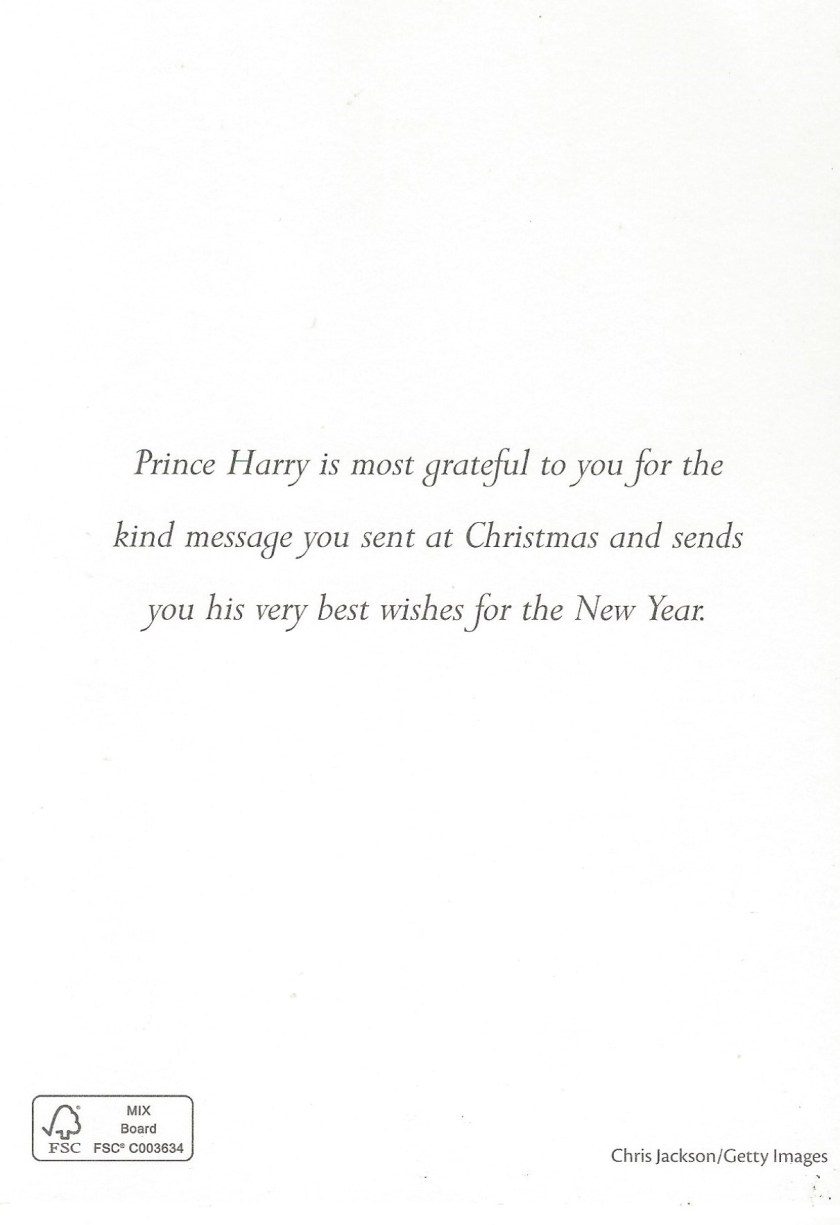 Harry Christmas 2014 Message