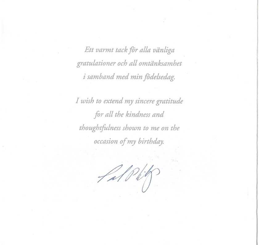 Prince Carl Philip 40th Birthday Message