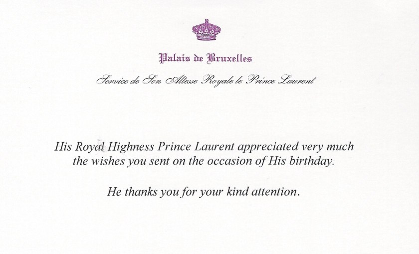 Prince Laurent Birthday