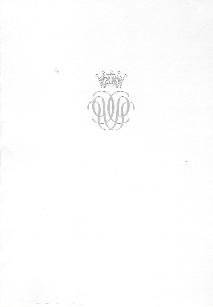 Sophia and Carl Philip Wedding Card Front