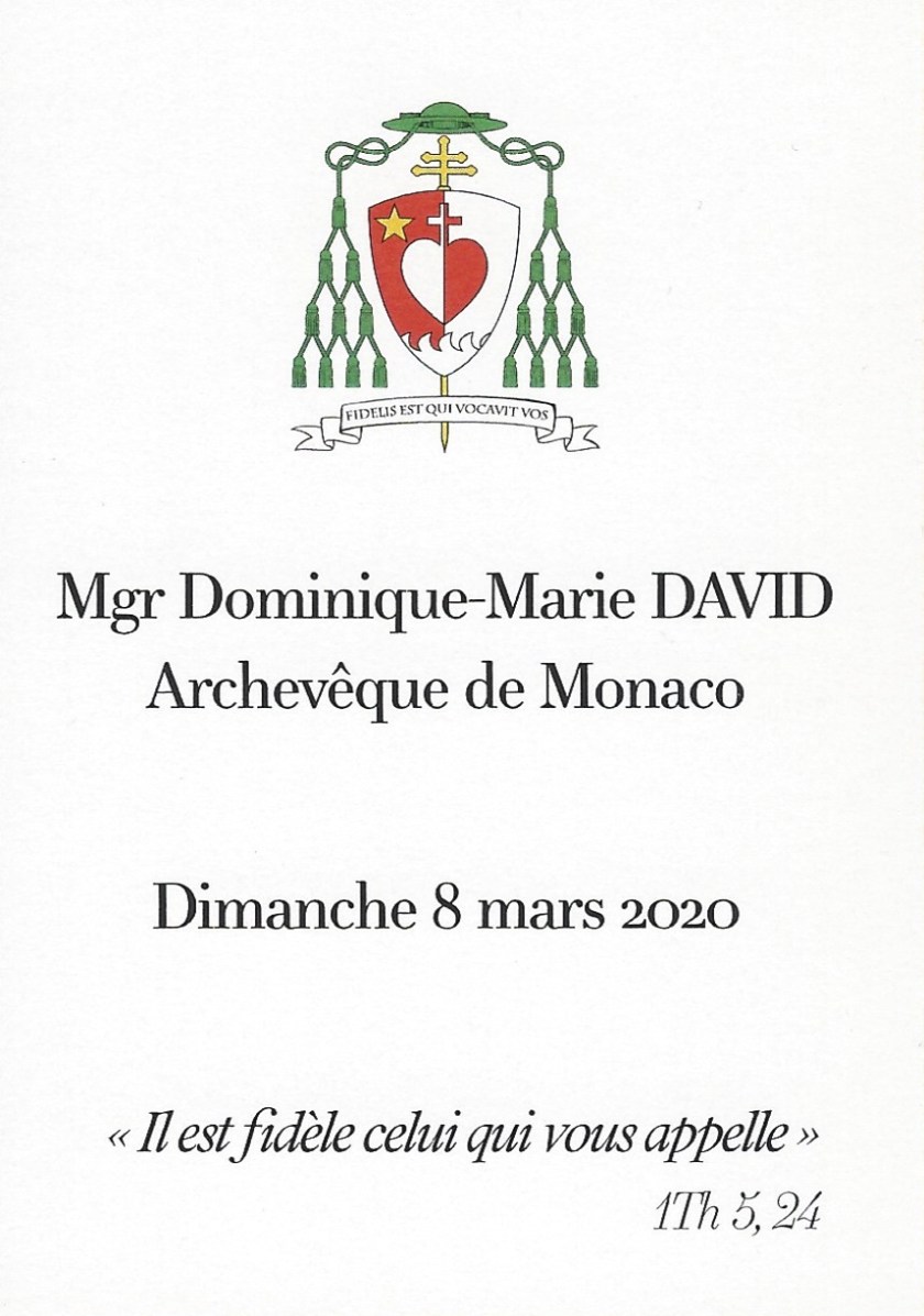 Archbishop of Monaco Card Reverse