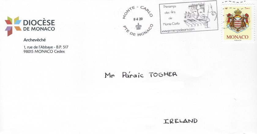 Archbishop of Monaco Envelope_LI