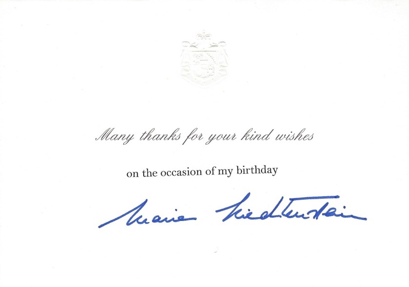 Princess of Liechtenstein Birthday