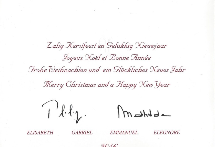 Belgium Christmas Card Message 2015