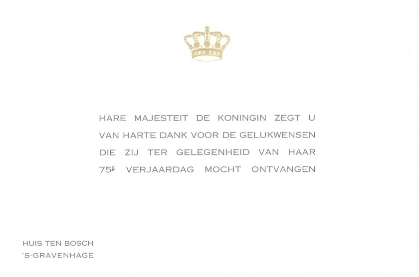 Beatrix, Queen of the Netherlands 75th Birthday