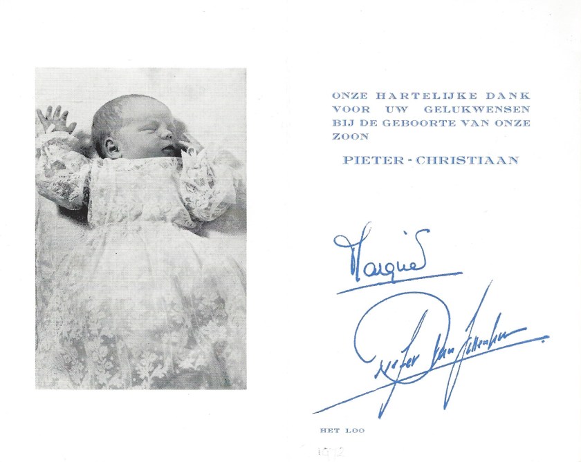 Birth of Pieter-Christiaan