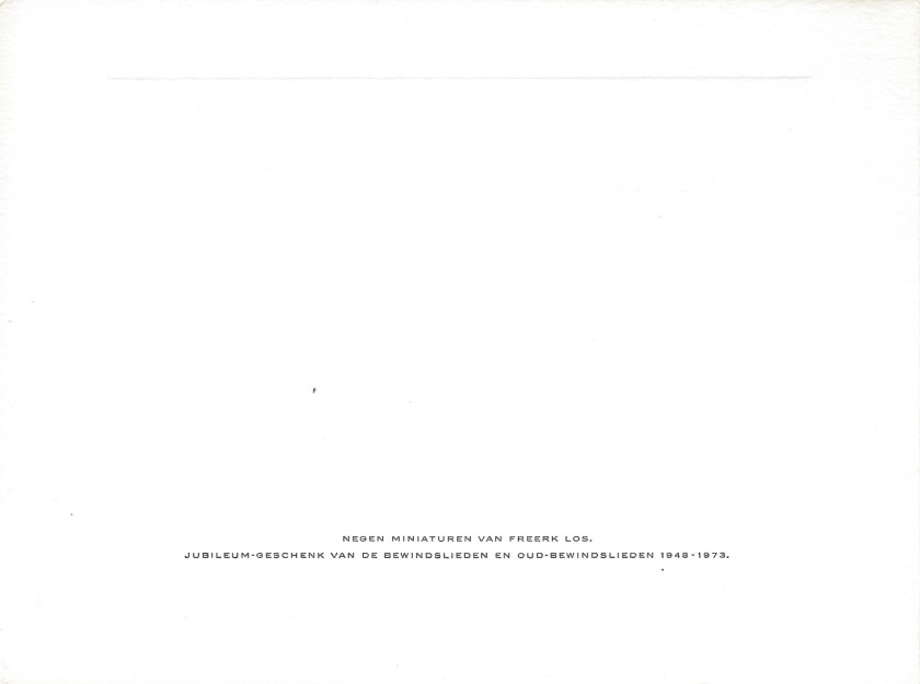 Juliana and Bernhard Christmas Card Reverse 1974