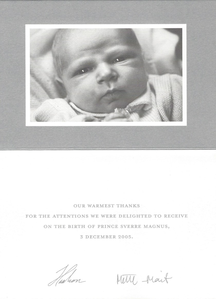 Birth of Prince Sverre Magnus of Norway Card