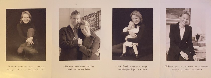 Mathilde, Duchess of Brabant 3oth Birthday Card Open