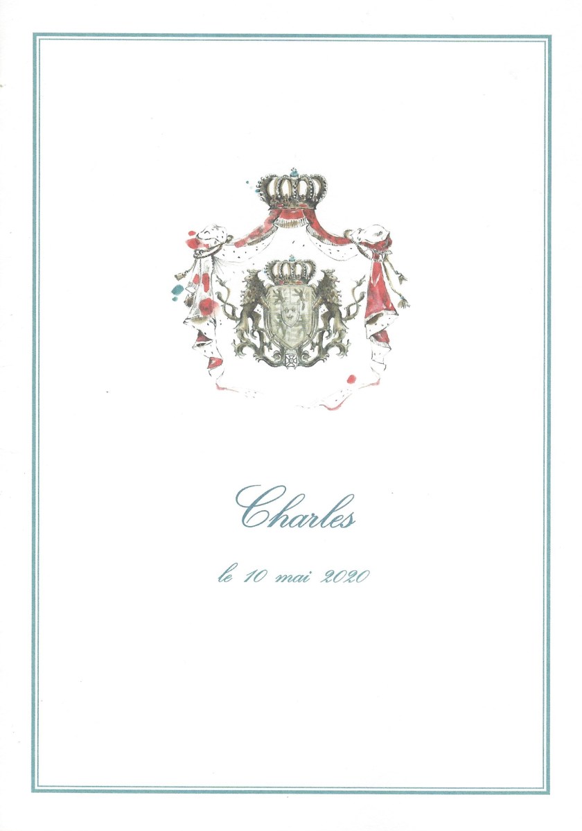 Birth of Prince Charles of Luxembourg Card Front